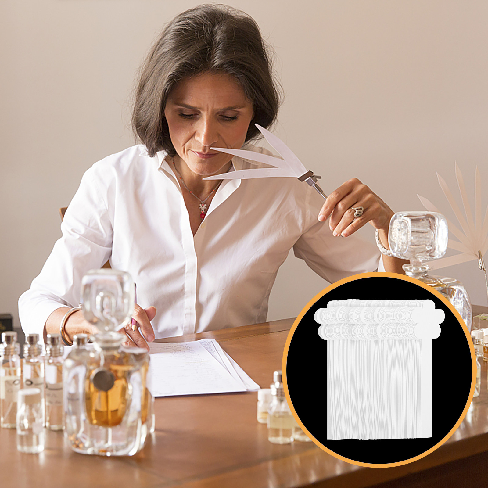 Perfume Fragrance Test - 100Pcs Perfume Testing Paper Strips Decorative