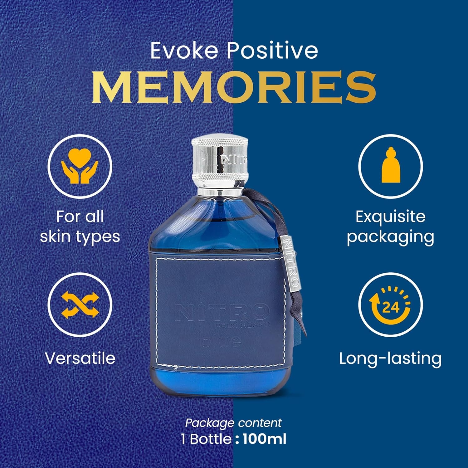 Dumont Nitro Blue 3.4 Oz Eau D - Perfume Fragrance Man 评论和价格