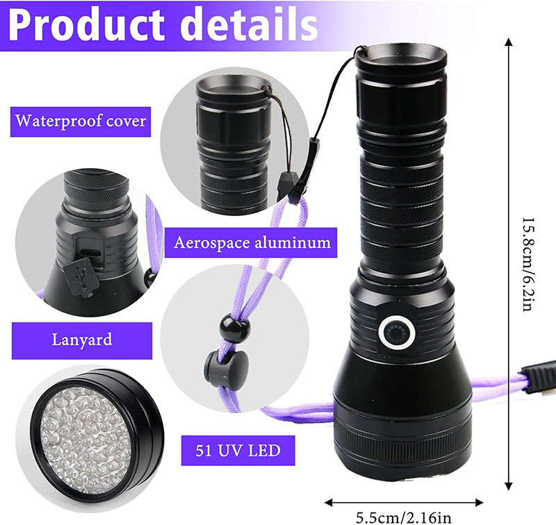 TOPCOM 51LED UV Flashlight Rec - Amber Musk Oil 评论和价格