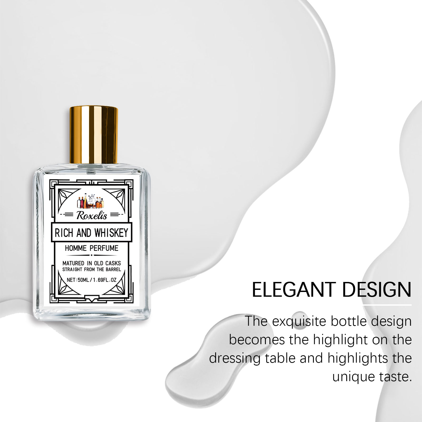 Roxelis 50ml Charm Whisky Men' - Perfume Fragrance Man 评论和价格